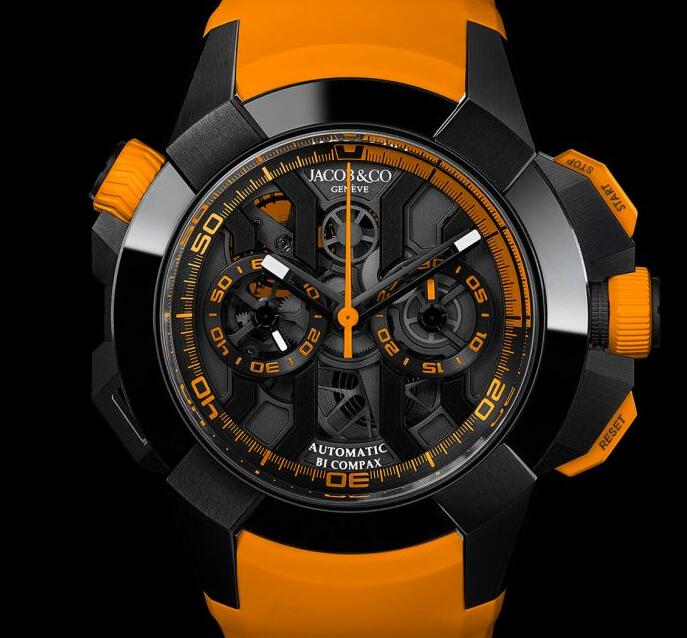 Jacob & Co EPIC X CHRONO BLACK TITANIUM ORANGE BAND EC311.21.SB.BG.C Replica watch